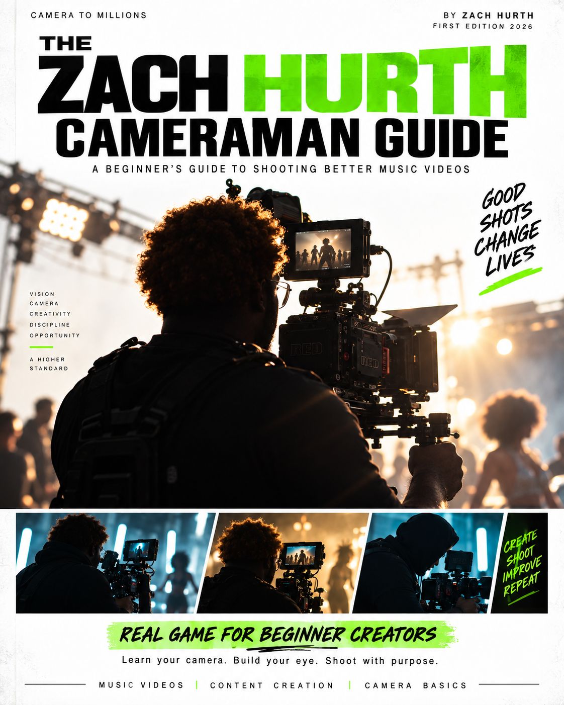 The Zach Hurth Beginner Camera Guide: Learn Camera Settings, Lenses, Lighting and Videography